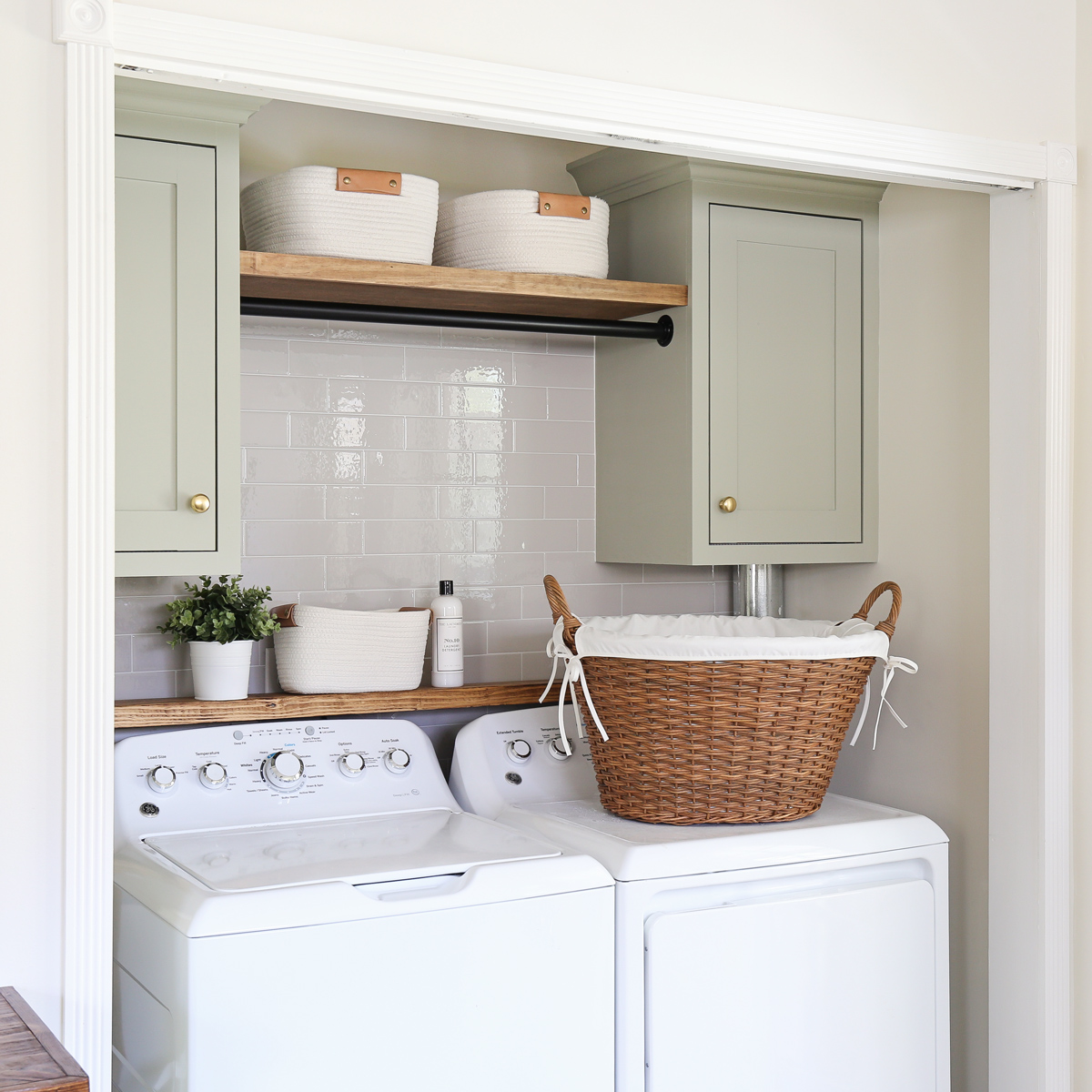 Small Space Laundry Makeover - From Drab to Fab! - TidyMom®
