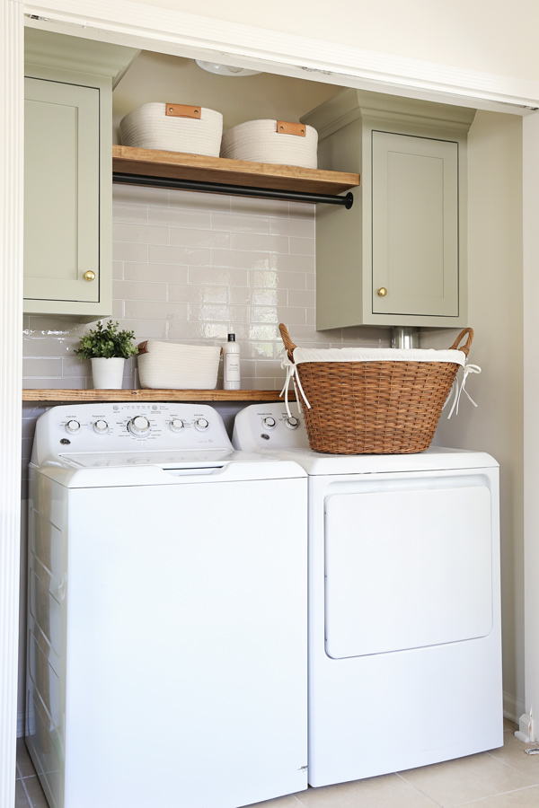 laundry room closet makeover