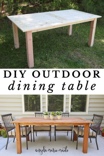 DIY Outdoor Table - Angela Marie Made