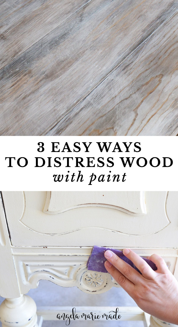 3 easy ways how to distress wood with paint