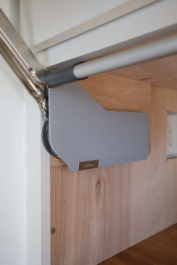 blum covers over appliance garage hinges