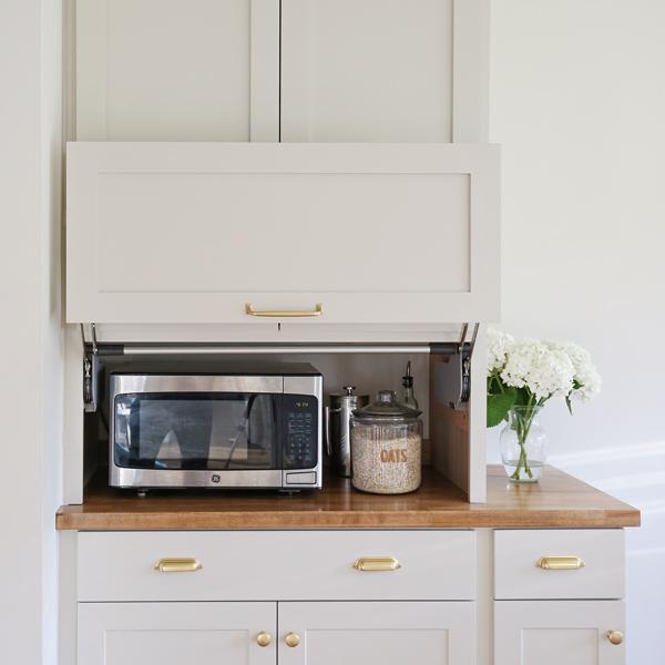 DIY Rolling Kitchen Appliance Storage