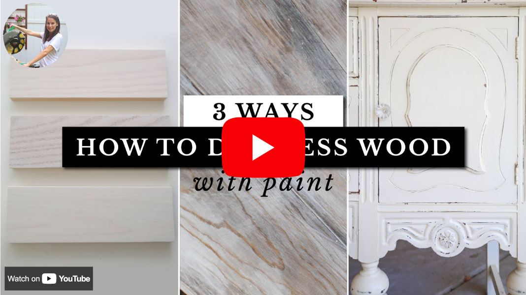 How to Distress Wood With White Paint - Thistlewood Farm