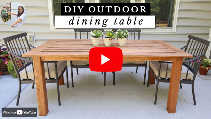 DIY Outdoor Table - Angela Marie Made
