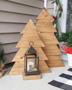 Easy DIY Wooden Christmas Trees - Angela Marie Made