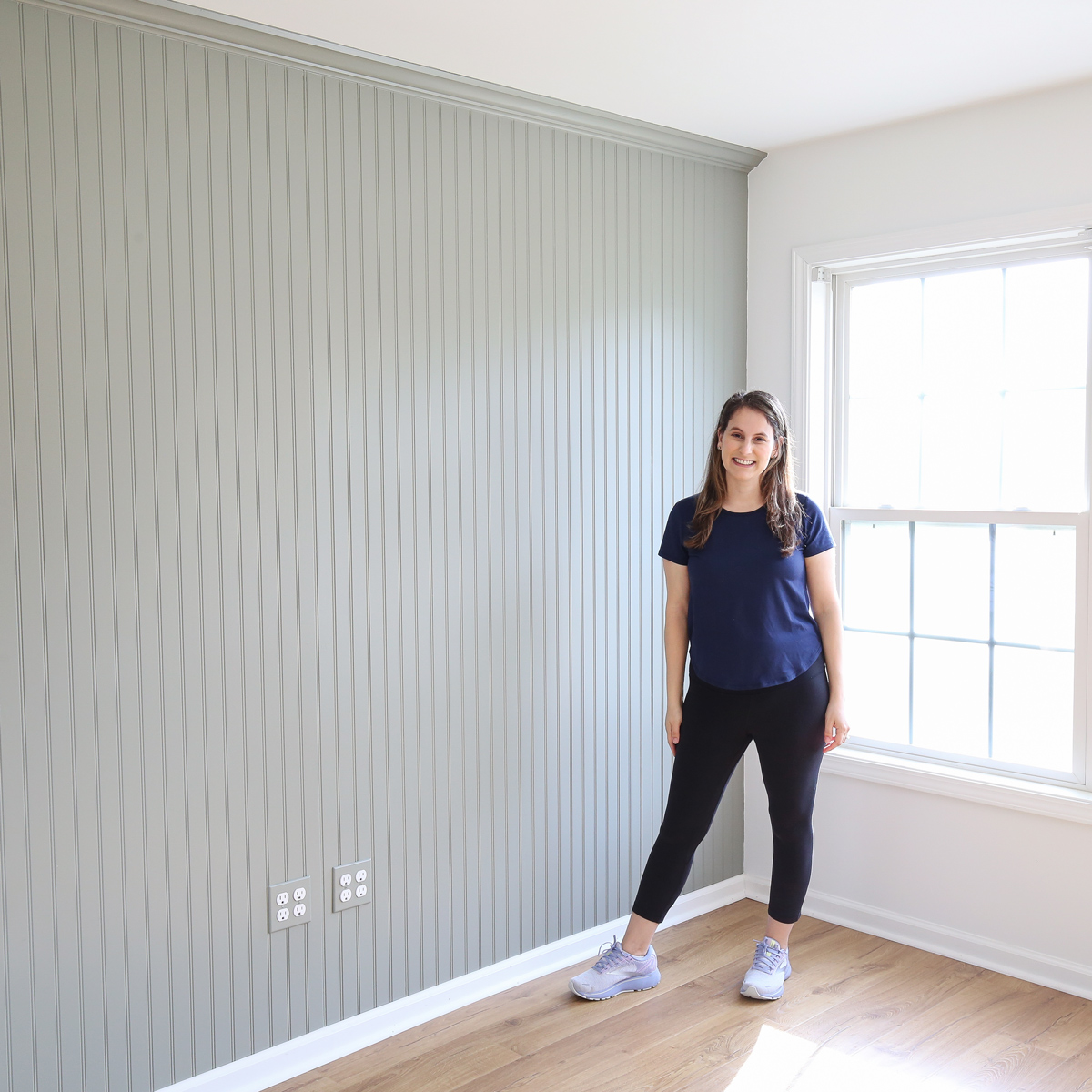 Easy DIY Beadboard Wall - Angela Marie Made