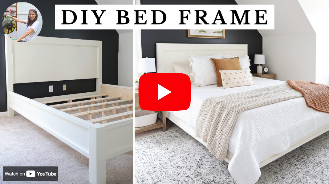 watch the DIY bed frame video on youtube