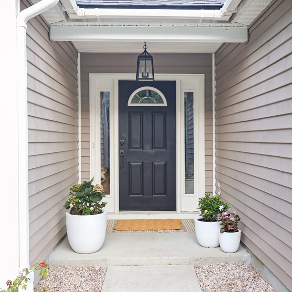 small front porch makeover on a budget