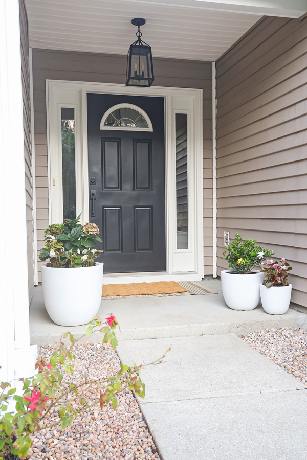 small front porch ideas on a budget that we used for our small front porch makeover