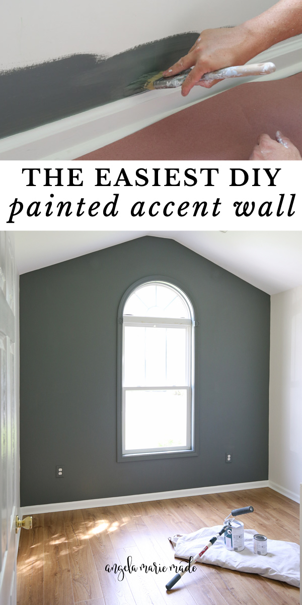 the easiest DIY painted accent wall