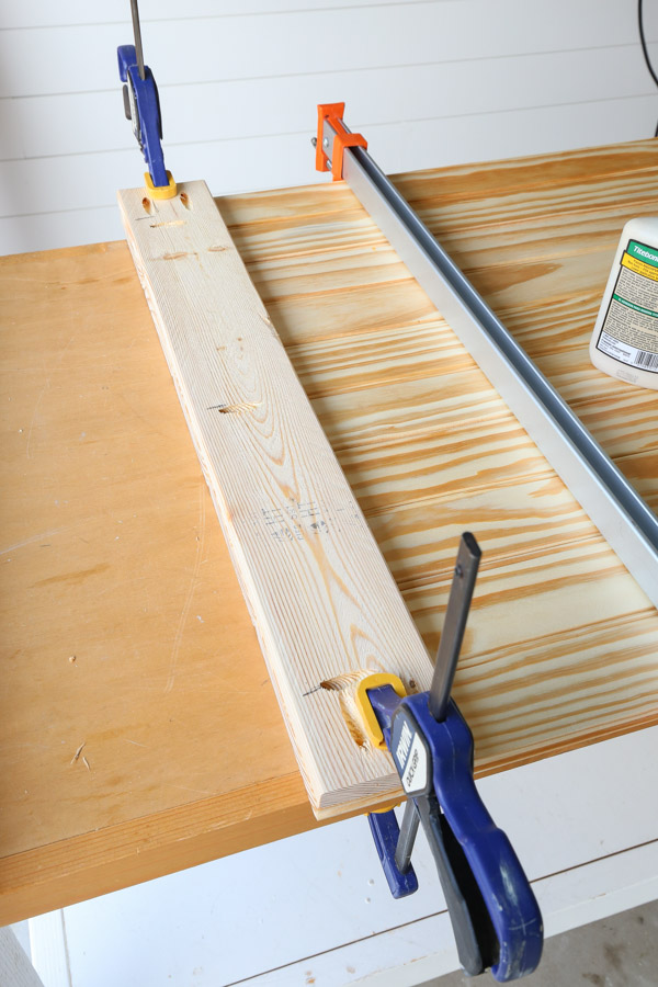 adding furring boards to attach shiplap together