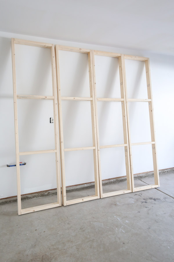 4 garage shelf frames