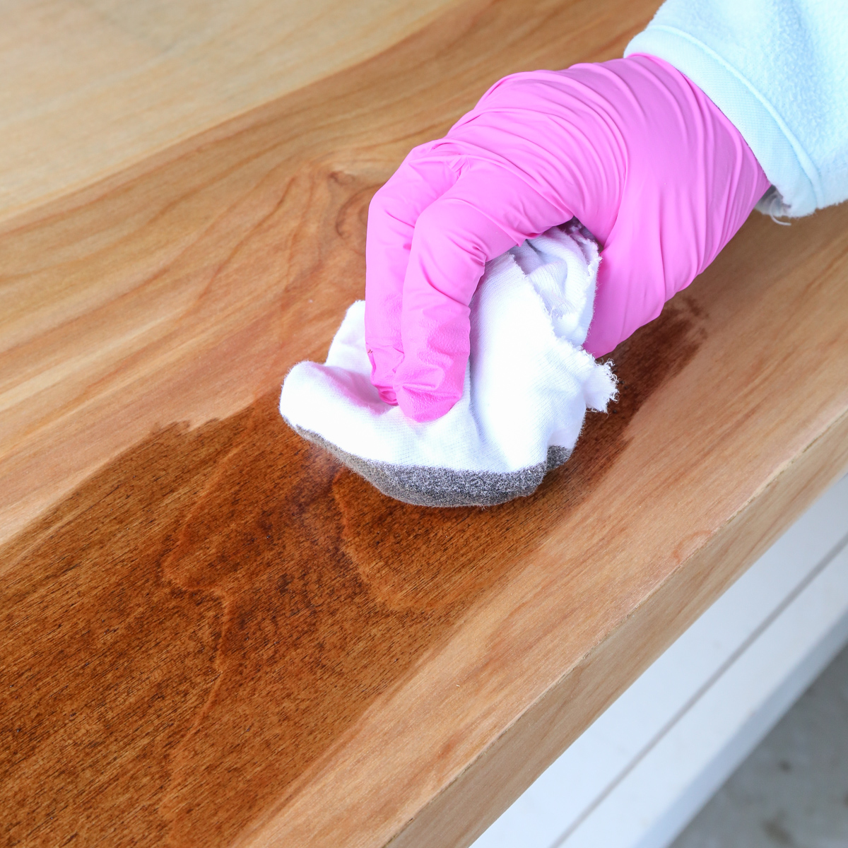 how to stain birch plywood