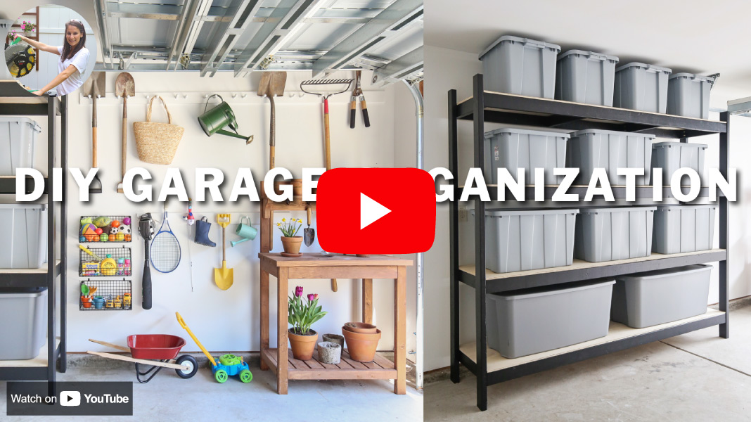 watch DIY garage organization on youtube