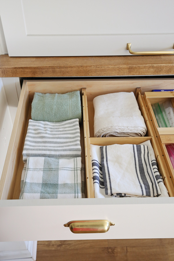 kitchen drawer dividers adjustable with kitchen dish towels