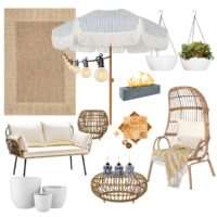 Outdoor patio furniture and decor ideas on a budget from Amazon!