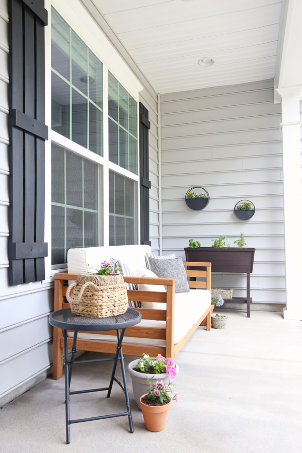 One Day Spring Porch Refresh on a Budget - Angela Marie Made