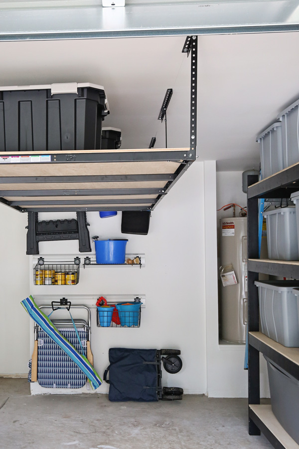 DIY Garage Ceiling Storage shelves and DIY garage storage shelves and wall storage