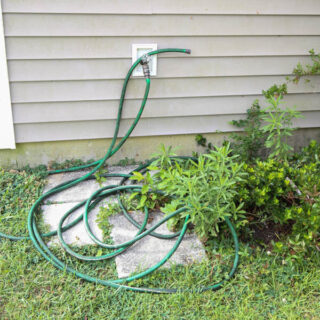 Easy DIY Hose Stand and Hose Upgrades - Angela Marie Made