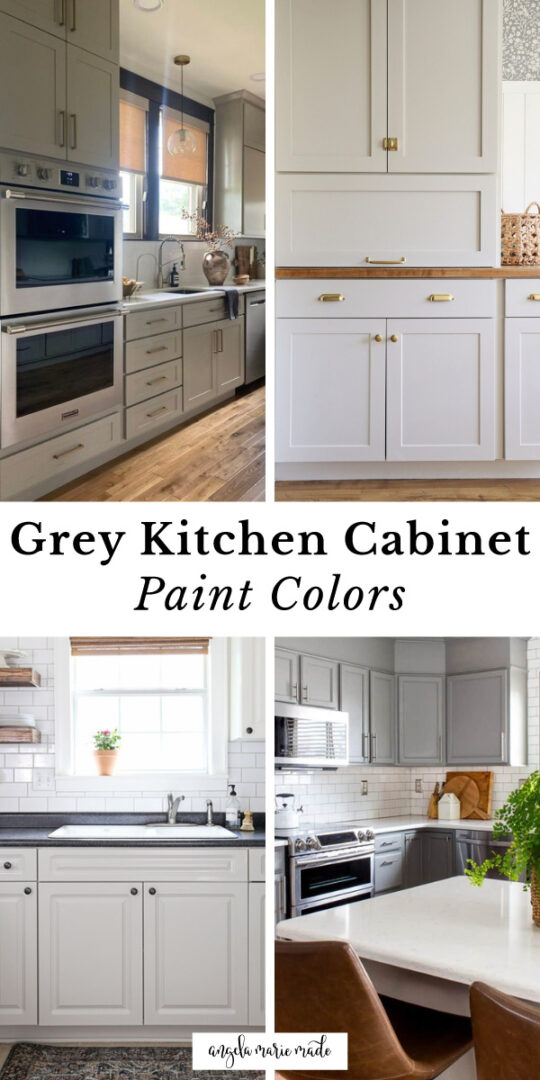 Winter Grey 7 Beautiful Grey Kitchen Cabinet Paint Colors - Angela Marie Made