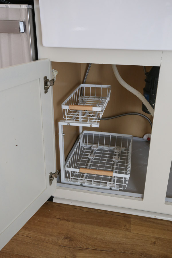2 tier sink organizer for under the kitchen sink organization