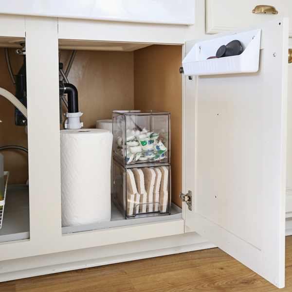 under kitchen sink organizing ideas