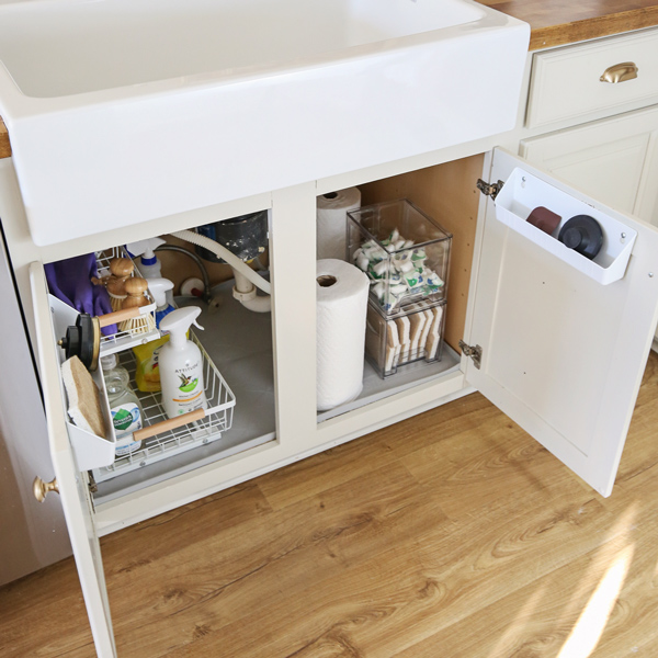under kitchen sink organization ideas