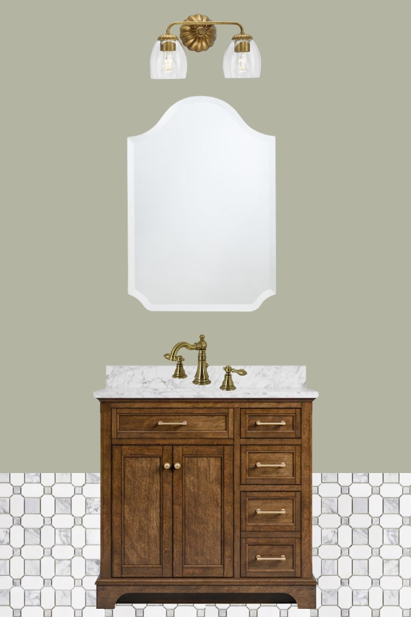 bathroom makeover mood board option