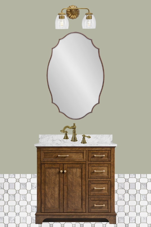 bathroom makeover mood board option