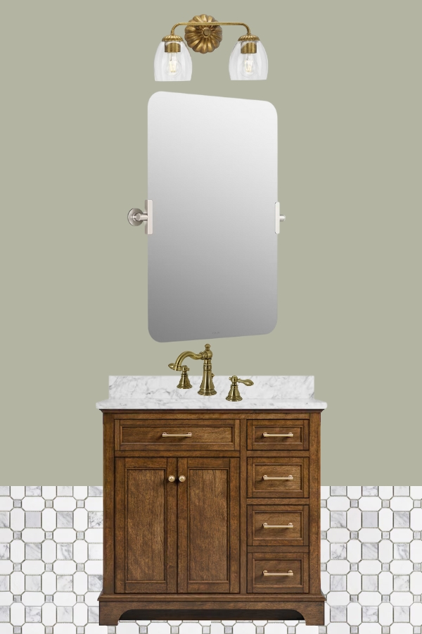 bathroom makeover mood board option