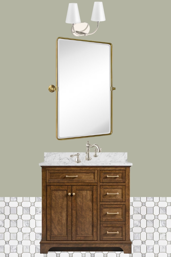 bathroom makeover mood board option