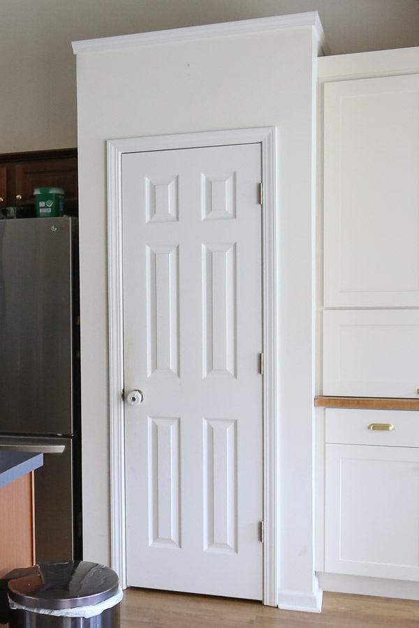 pantry door before makeover