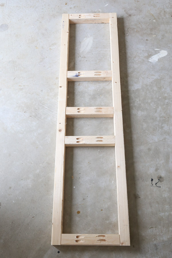 support frame for shelf