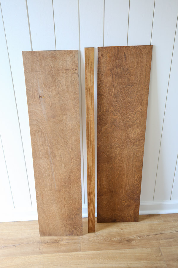 staining shelf boards