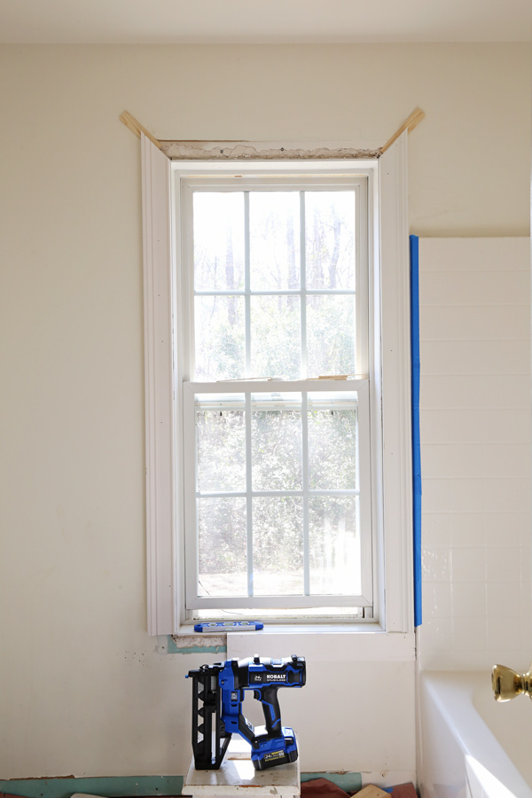 installing new window trim