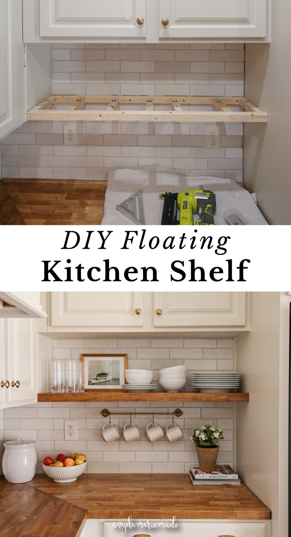 diy floating kitchen shelves and how to add shelves under kitchen cabinets