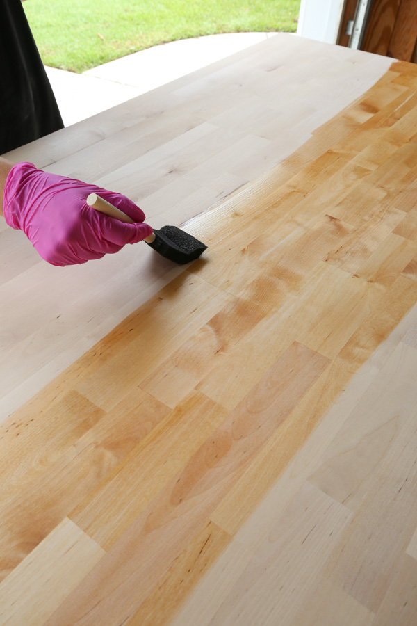 sealing butcher block countertops with sealcoat