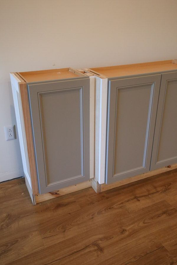 stock cabinets and trim for building diy built in cabinets living room