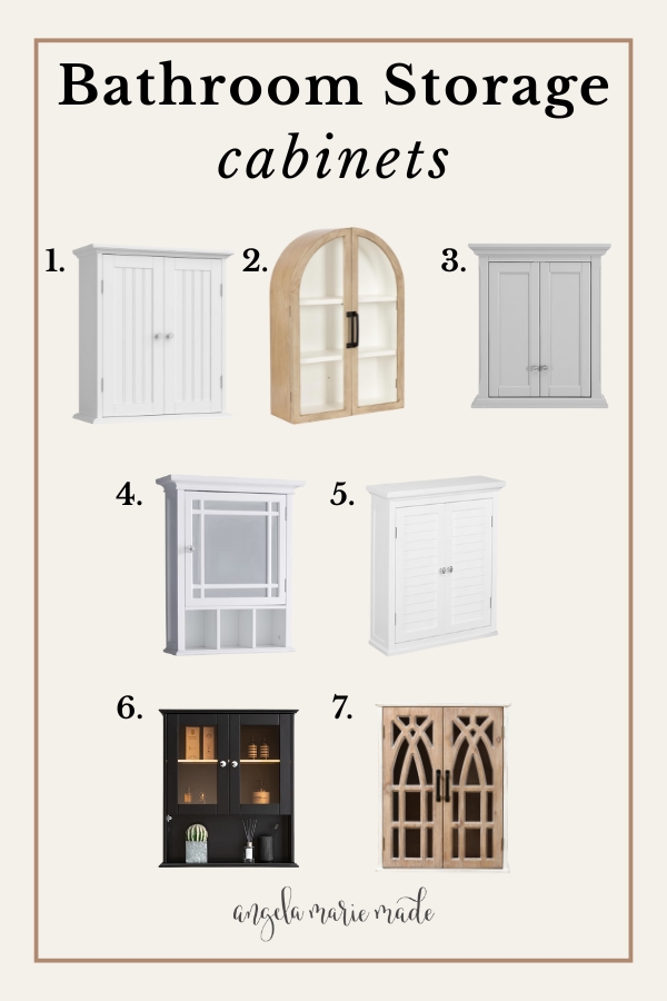 over the toilet storage cabinet ideas