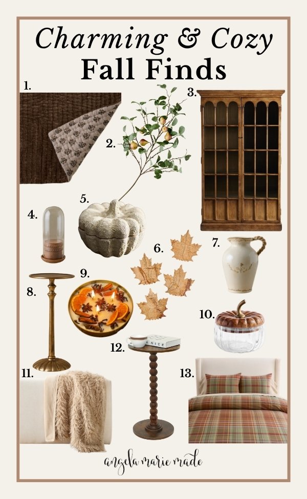 cozy fall finds and decor at target and online