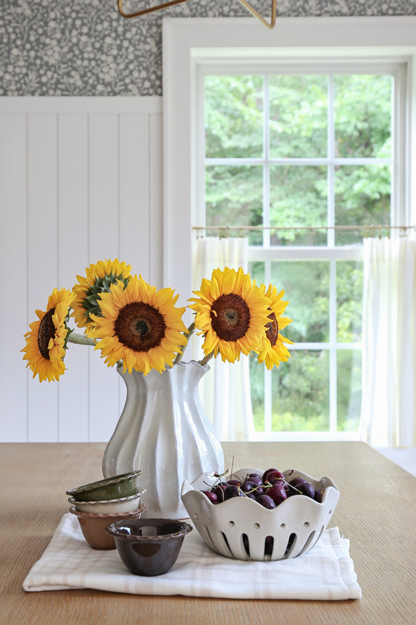 vase and berry bowls on table - cozy fall finds and decor at target and online
