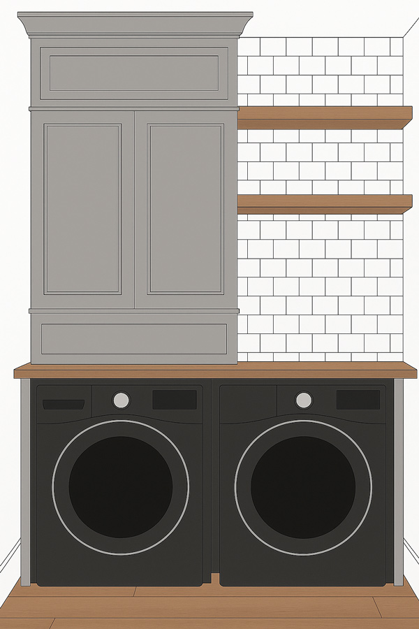laundry room makeover mock up plan