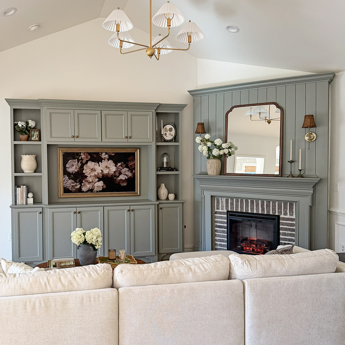 charming living room makeover before and after with living room diy built ins and diy shiplap fireplace