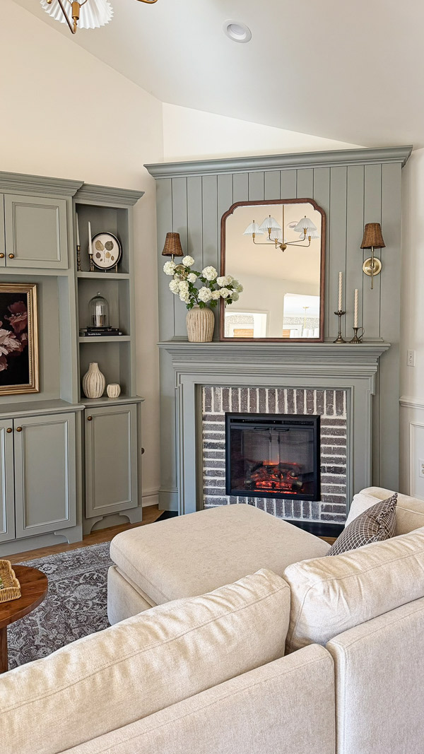 charming living room makeover before and after with living room diy built ins and diy shiplap fireplace