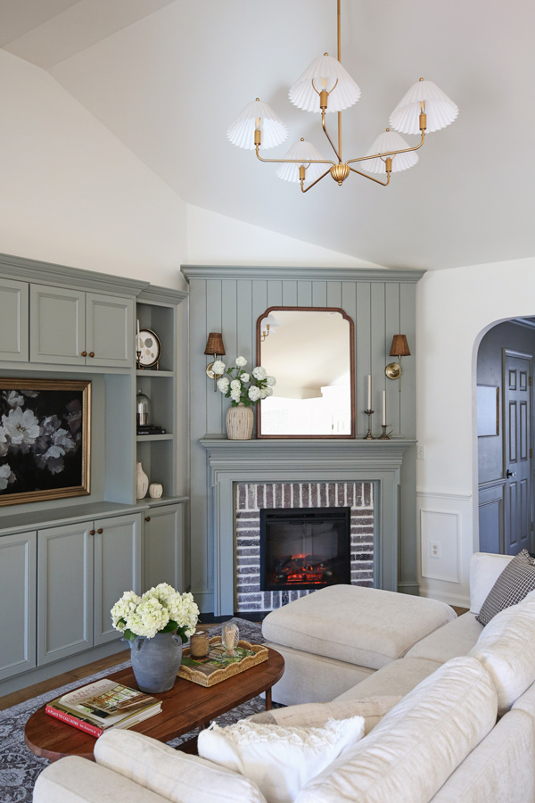 charming living room makeover before and after with living room diy built ins and diy shiplap fireplace