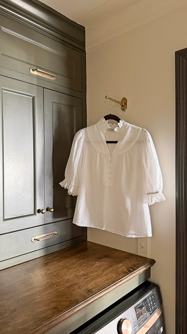 fold down wall hook in Laundry Room Organization Ideas with Charm and Function