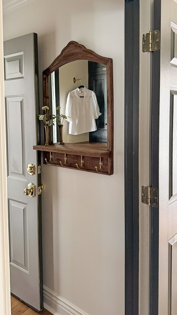wall mirror with hooks in Laundry Room Organization Ideas with Charm and Function