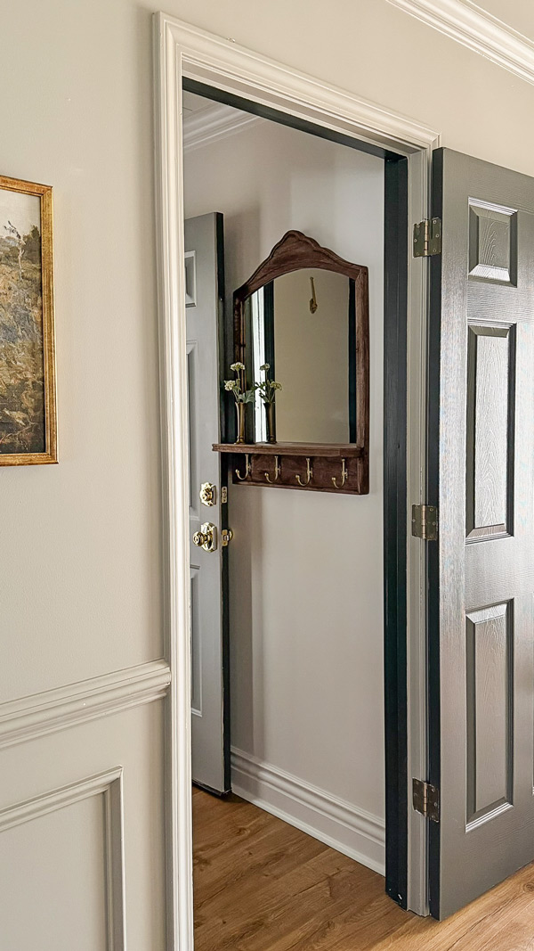 wall mirror with hooks in Laundry Room Organization Ideas with Charm and Function