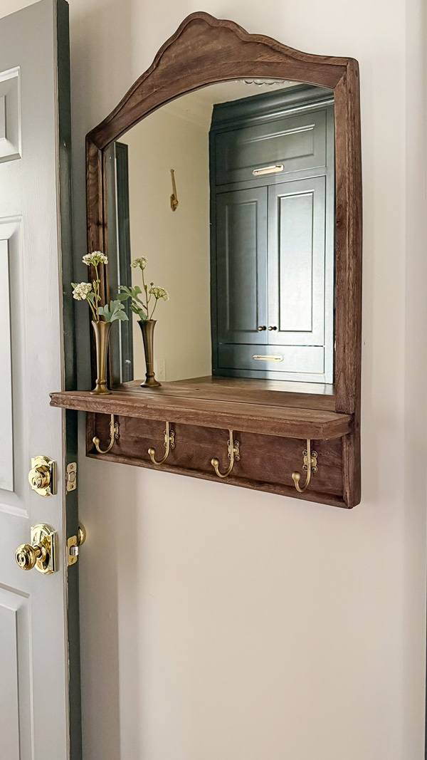 wall mirror with hooks in Laundry Room Organization Ideas with Charm and Function