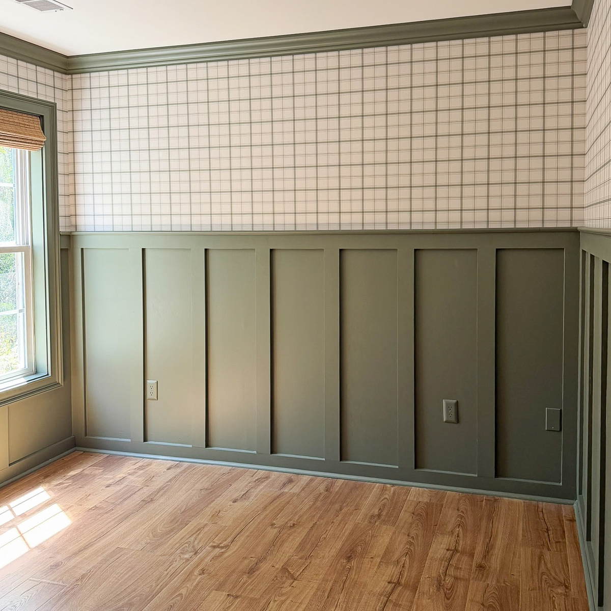 full room DIY board and batten walls